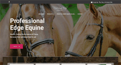 Desktop Screenshot of professionaledgeequine.com