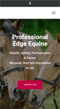 Mobile Screenshot of professionaledgeequine.com