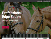 Tablet Screenshot of professionaledgeequine.com